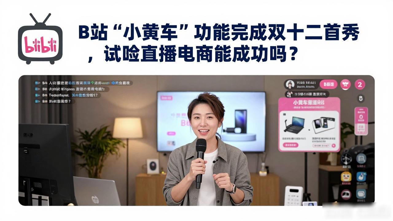 B站“小黄车”功能完成双十二首秀，试水直播电商能成功吗？