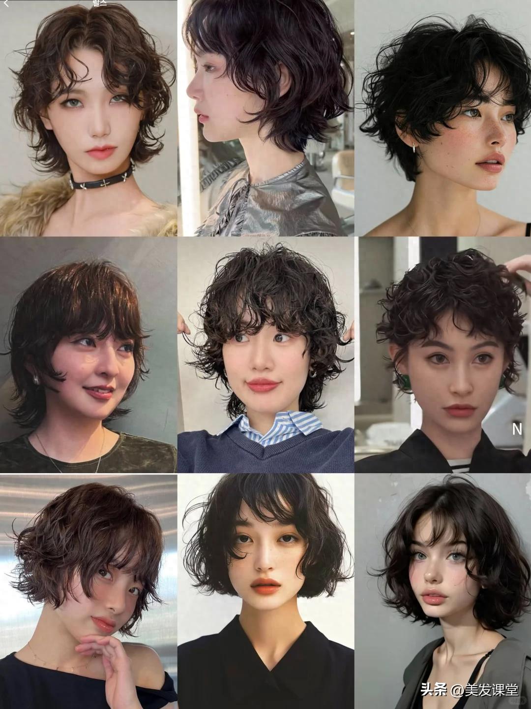 短发 女明星 生_适合各种脸型的短发卷发_短发卷发造型